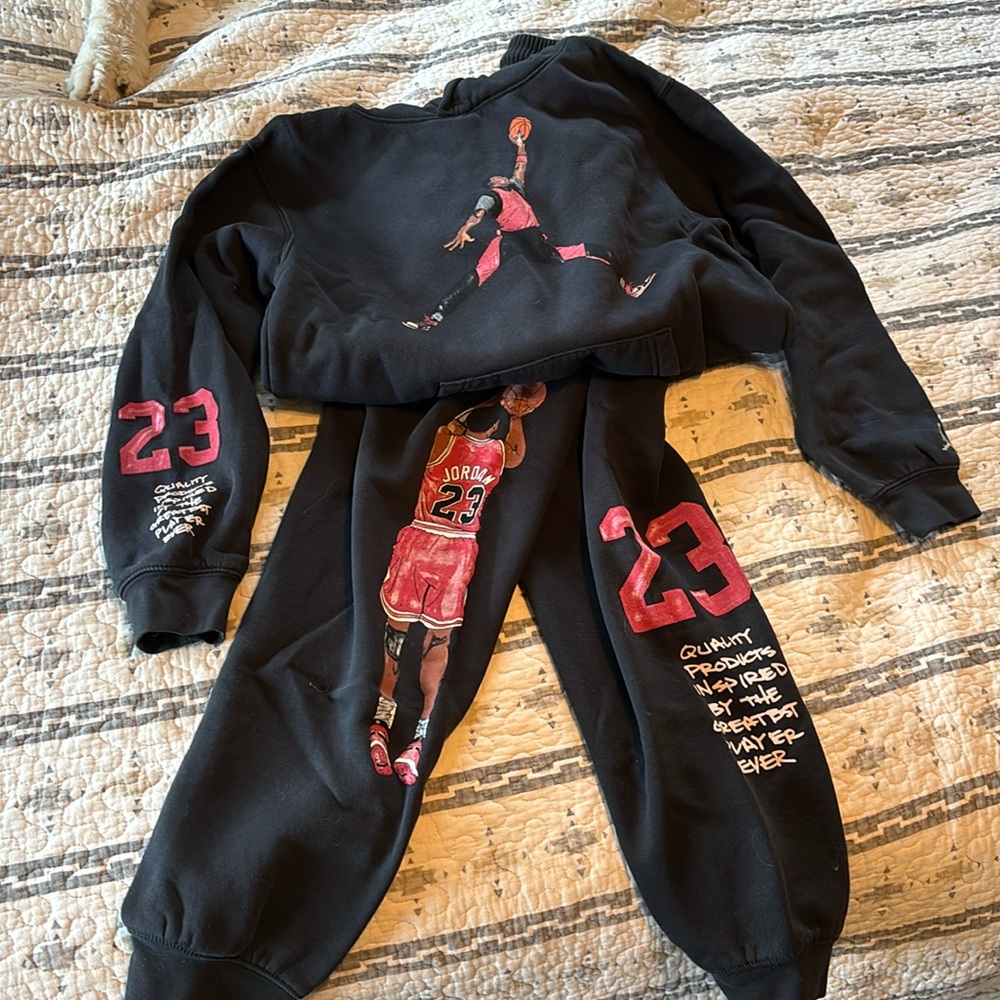 Black Air Jordan Sweatsuit Set